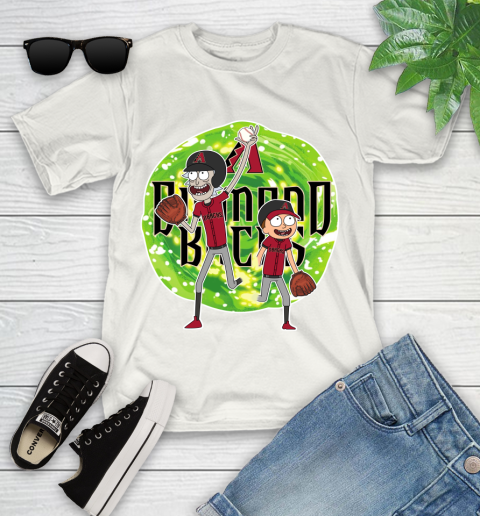 MLB Arizona Diamondbacks Rick And Morty Baseball Sports Youth T-Shirt