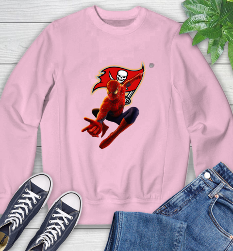 NFL Spider Man Avengers Endgame Football Tampa Bay Buccaneers Sweatshirt 9