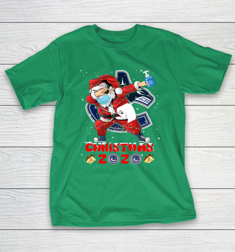 Vancouver Canucks Funny Santa Claus Dabbing Christmas 2020 NHL T-Shirt 5