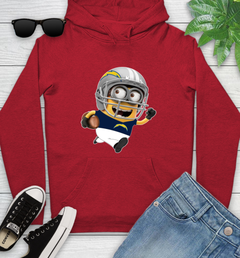 NFL San Diego Chargers Minions Disney Football Sports Youth Hoodie 11