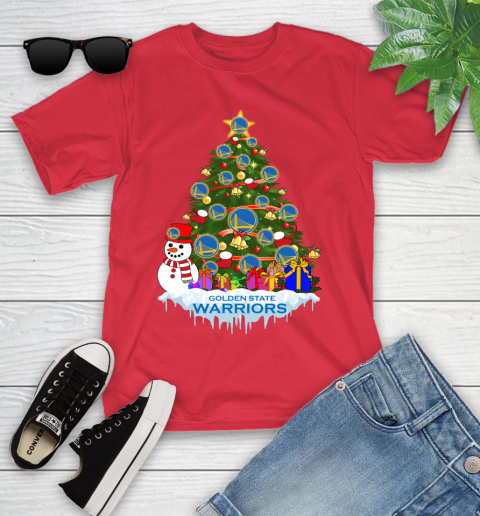 Golden State Warriors Merry Christmas NBA Basketball Sports Youth T-Shirt 10