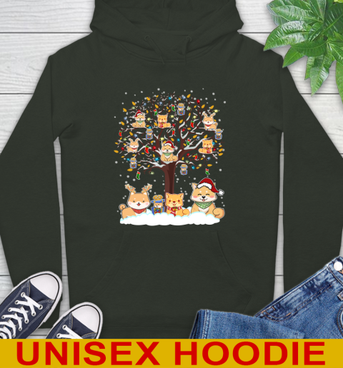 Shiba inu dog pet lover light christmas tree shirt 24