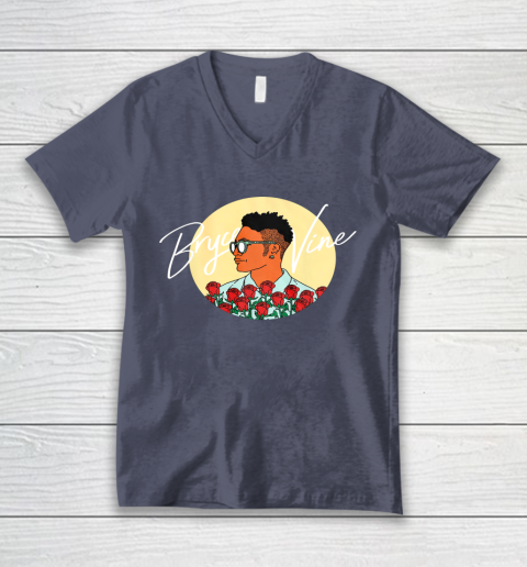 Bryce Vine Merch Circular Roses V-Neck T-Shirt 7