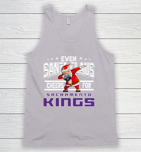 Sacramento Kings Even Santa Claus Cheers For Christmas NBA Tank Top 3