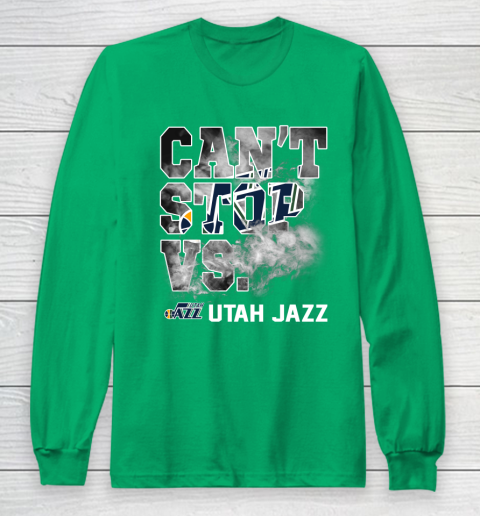NBA Utah Jazz Basketball Can't Stop Vs Long Sleeve T-Shirt 4