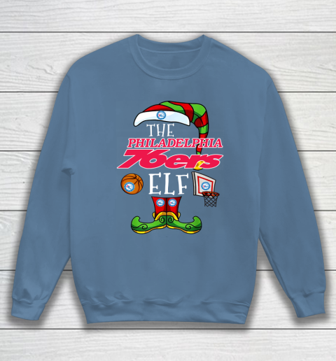 Philadelphia 76ers Christmas ELF Funny NBA Sweatshirt 6
