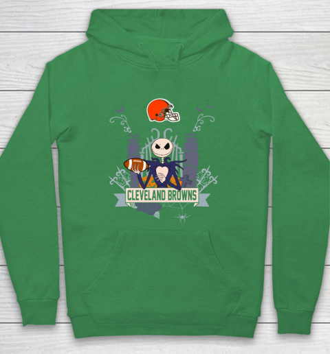 NFL Cleveland Browns Football Jack Skellington Halloween Hoodie 5