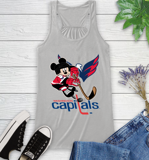NHL Washington Capitals Mickey Mouse Disney Hockey T Shirt Racerback Tank