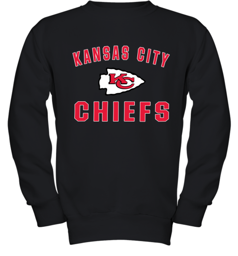 Kansas City Chiefs NFL Pro Line Gray Victory Arch Youth Sweatshirt 