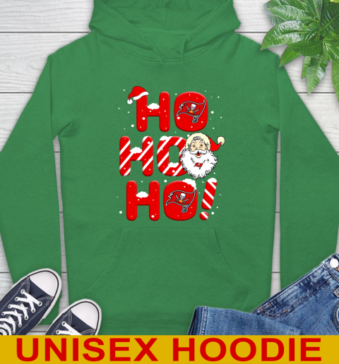 Tampa Bay Buccaneers NFL Football Ho Ho Ho Santa Claus Merry Christmas Shirt Hoodie 8
