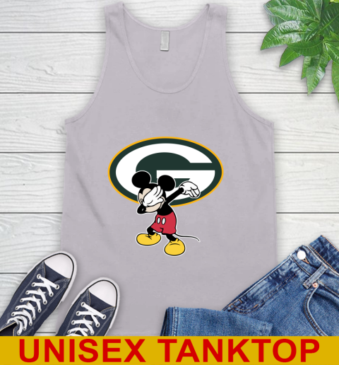 Green Bay Packers NFL Football Dabbing Mickey Disney Sports Tank Top 4