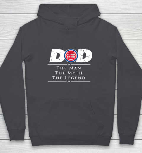 Detroit Pistons NBA Basketball Dad The Man The Myth The Legend Youth Hoodie 5