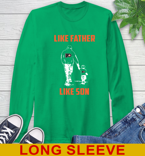 Philadelphia Flyers NHL Hockey Like Father Like Son Sports Long Sleeve T-Shirt 8
