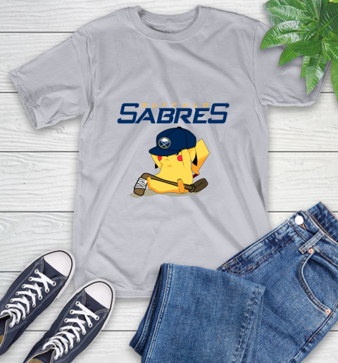 NHL Pikachu Hockey Sports Buffalo Sabres T-Shirt 6