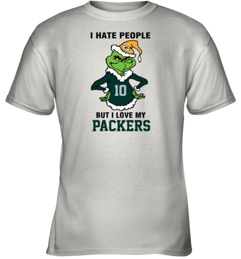 I Hate People But I Love My Packers Green Bay Packers NFL Teams Youth T-Shirt