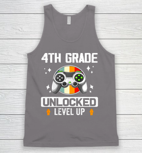 Next Level t shirts 4th Grade Unlocked Level Up Back To School Fourth Grade Gamer Tank Top 6