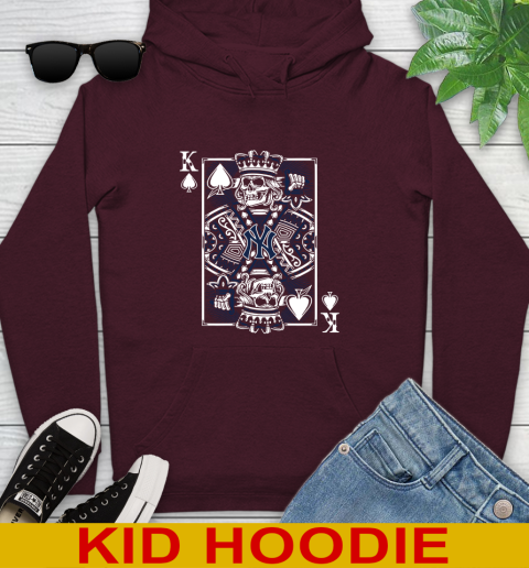 New York Yankees MLB Baseball The King Of Spades Death Cards Shirt Youth Hoodie 7