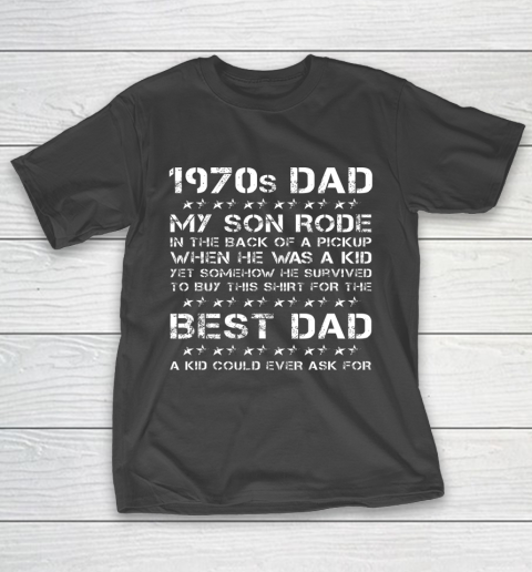 Funny 1970s Dad Boy Dad And Son Father's Day T-Shirt