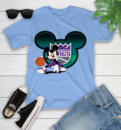 NBA Sacramento Kings Mickey Mouse Disney Basketball Youth T-Shirt 11
