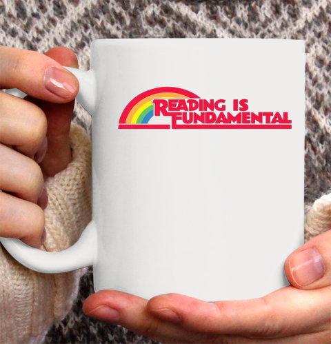 Reading Rainbow t shirt Reading is Fundamental Gay Rainbow Ceramic Mug 11oz