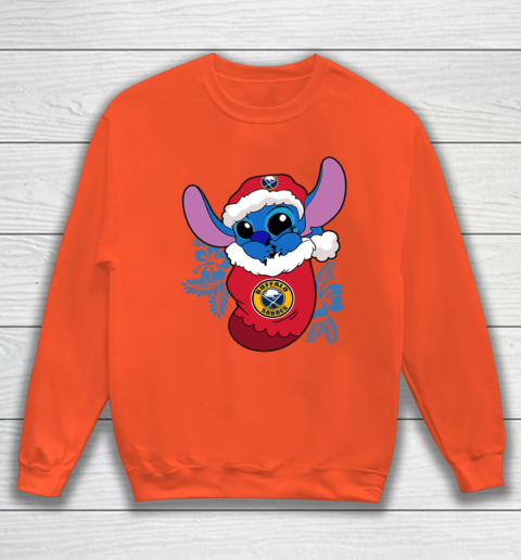 Buffalo Sabres Christmas Stitch In The Sock Funny Disney NHL Sweatshirt 4