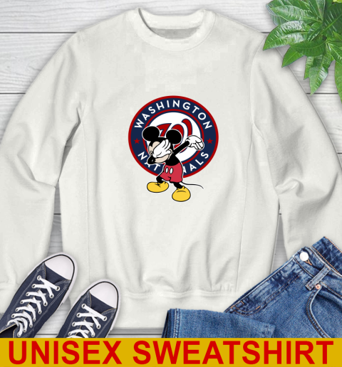 Washington Nationals MLB Baseball Dabbing Mickey Disney Sports Sweatshirt