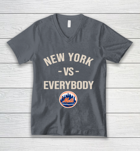 New York Mets Vs Everybody V-Neck T-Shirt 4