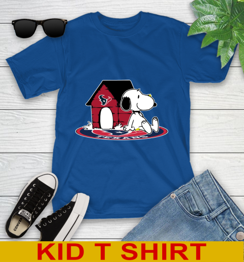 NFL Football Houston Texans Snoopy The Peanuts Movie Shirt Youth T-Shirt 9
