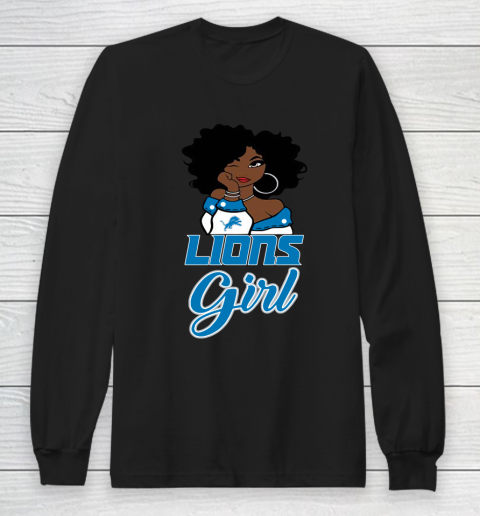 Detroit Lions Girl NFL Long Sleeve T-Shirt
