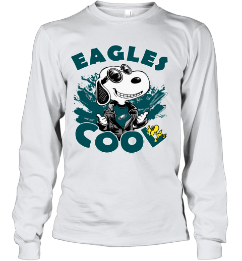 Philadelphia Eagles Snoopy Joe Cool We're Awesome Youth Long Sleeve 