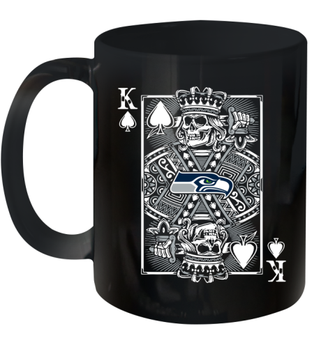 Seattle Seahawks NFL Football The King Of Spades Death Cards Shirt Ceramic Mug 11oz