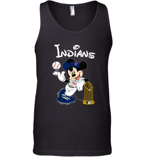 Cleveland Indians Mickey Taking The Trophy MLB 2018 Tank Top