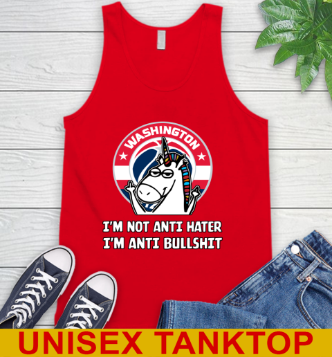 Washington Wizards NBA Basketball Unicorn I'm Not Anti Hater I'm Anti Bullshit Tank Top 6