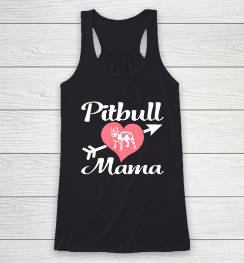 Dog Mom Shirt Pitbull Mama Shirt Pit bull Lover Owner Gifts Dog Pittie Mom (2) Racerback Tank