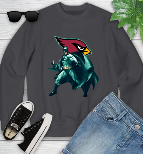 NFL Batman Football Sports Arizona Cardinals Youth Sweatshirt 6