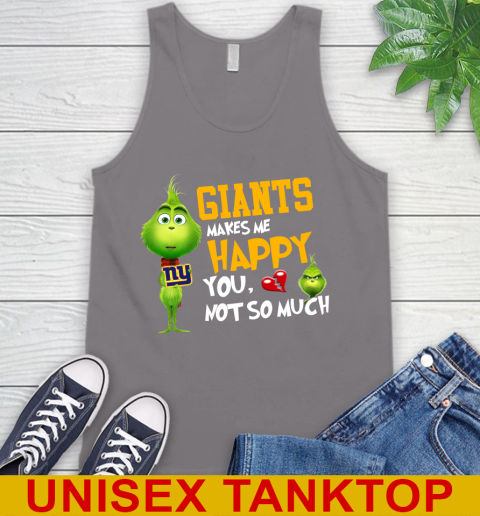 NFL New York Giants Makes Me Happy You Not So Much Grinch Football Sports Tank Top 6