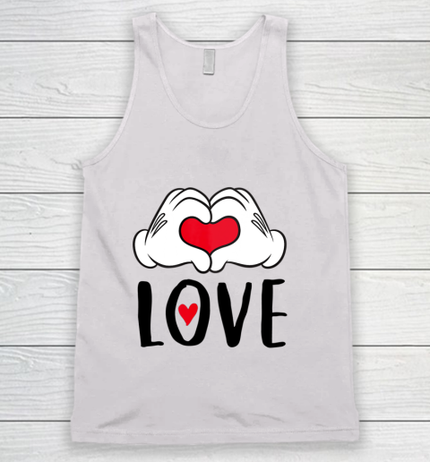 Disney Mickey and Minnie Mouse Heart Hands Love Tank Top