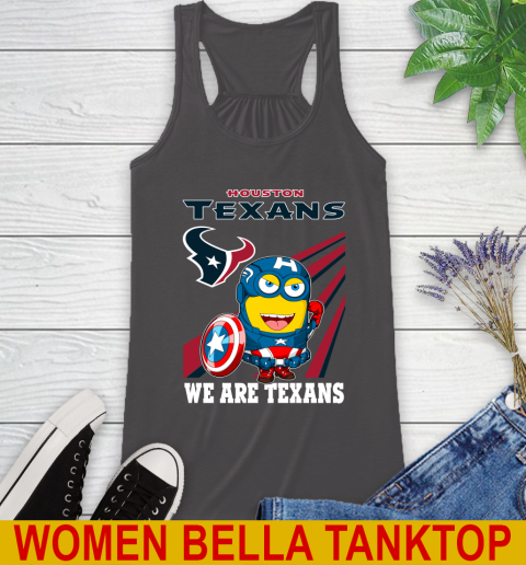 NFL Football Houston Texans Captain America Marvel Avengers Minion Shirt Racerback Tank 10