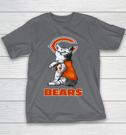 NFL Football My Cat Loves Chicago Bears Youth T-Shirt 5