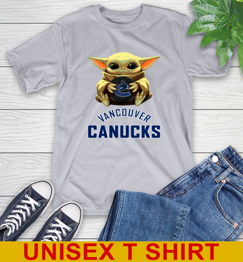 NHL Hockey Vancouver Canucks Star Wars Baby Yoda Shirt 6