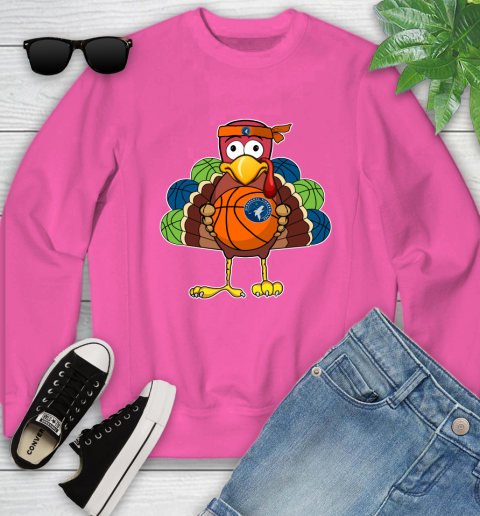 Minnesota Timberwolves Turkey thanksgiving day Youth Sweatshirt 7