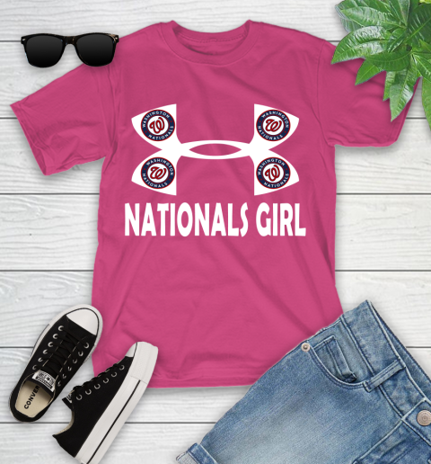 MLB Washington Nationals Under Armour Baseball Sports Youth T-Shirt 11