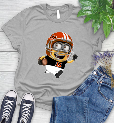 NFL Cincinnati Bengals Minions Disney Football Sports Women's T-Shirt 5