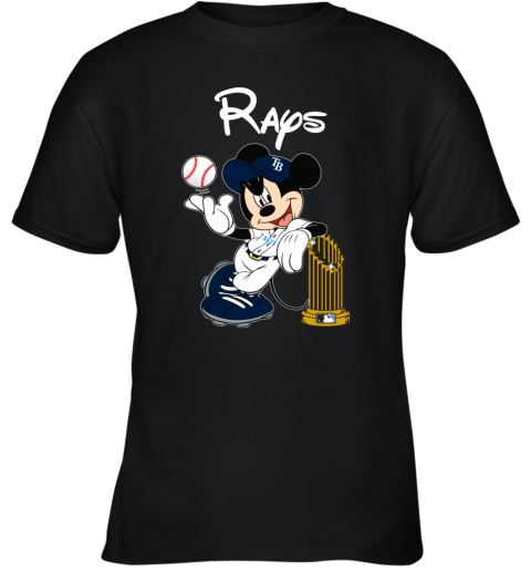 Tampa Bay Rays Mickey Taking The Trophy MLB 2019 Youth T-Shirt