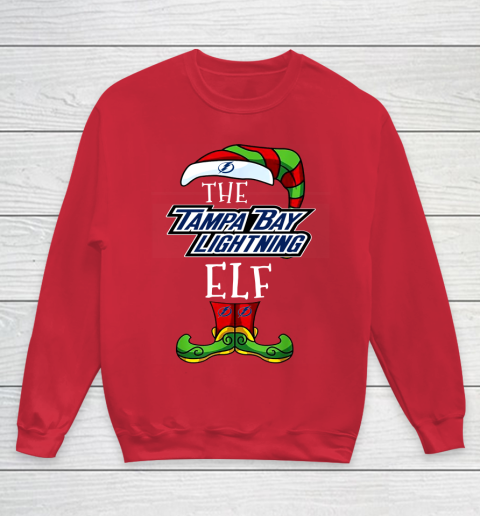 Tampa Bay Lightning Christmas ELF Funny NHL Youth Sweatshirt 7