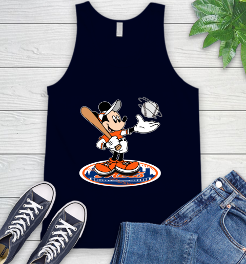 MLB Baseball New York Mets Cheerful Mickey Disney Shirt Tank Top 3