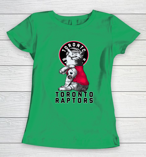 NBA Basketball My Cat Loves Toronto Raptors Women's T-Shirt 5