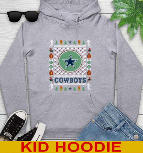 Dallas Cowboys Merry Christmas NFL Football Loyal Fan Youth Hoodie 6