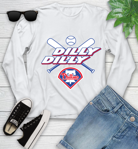 MLB Philadelphia Phillies Dilly Dilly Baseball Sports Youth Long Sleeve