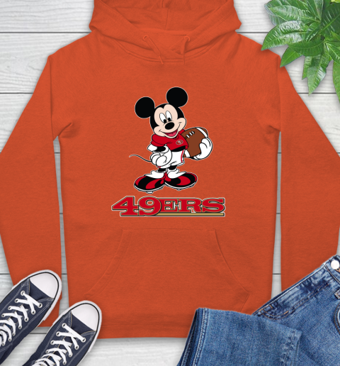 NFL Football San Francisco 49ers Cheerful Mickey Mouse Shirt Hoodie 5